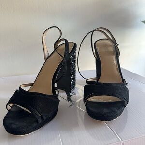 Michael Kors Black Strappy Heels